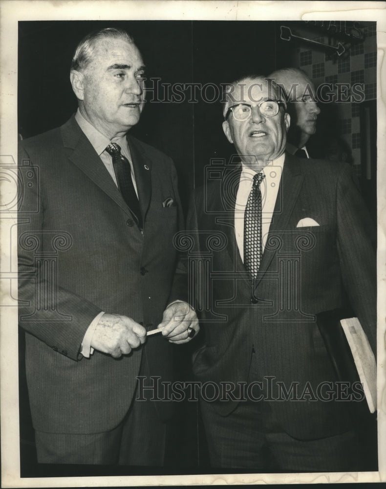 1969 Press Photo Longshoremen officials Al Chittenden and Thomas Gleason-Historic Images