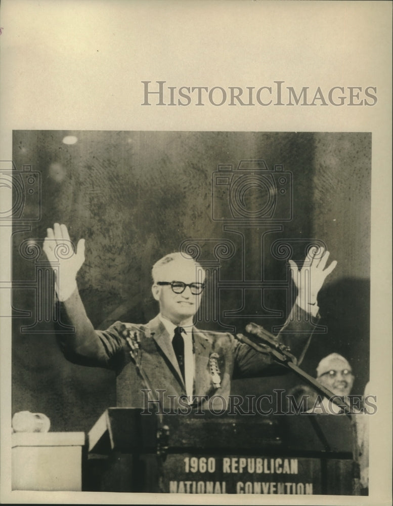 1960 Press Photo Senator Barry Goldwater at the 1960 Republican convention. - Historic Images