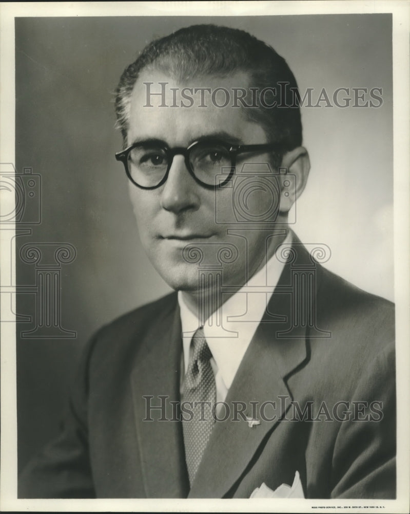 1958 Mr. Glover, assistant vice president of Eastern Air Lines - Historic Images