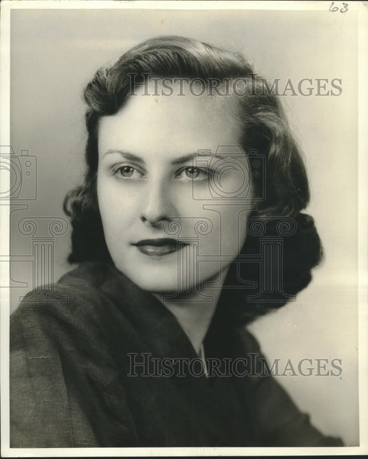 1954 Press Photo Miss Delphine Gregorie. - nob29044 - Historic Images