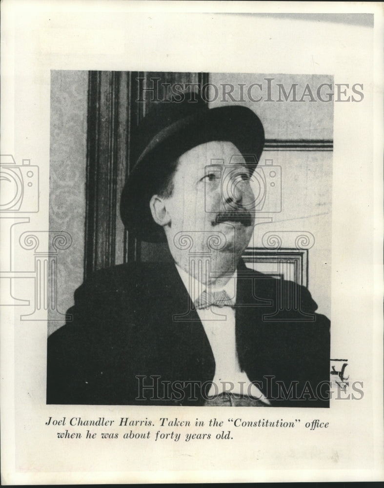 1973 Press Photo Joel Chandler Harris in the Constitution office New Orleans - Historic Images