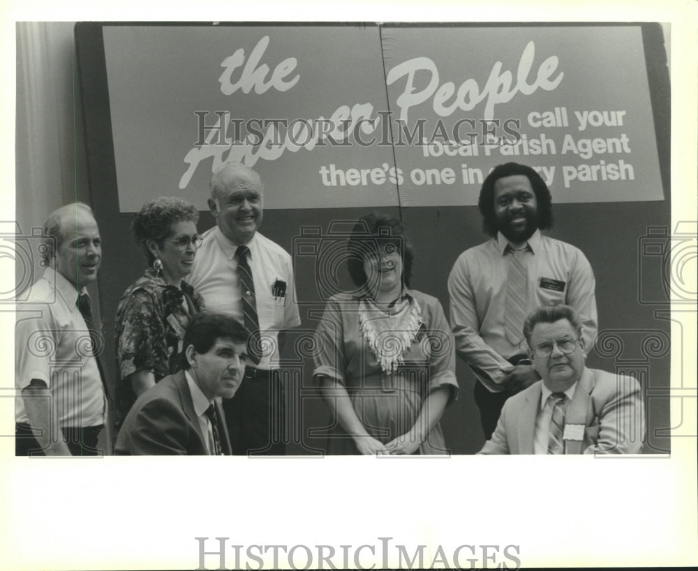 1989 Press Photo Floyd Glass celebrate 75th birthday of the Extension Service - Historic Images