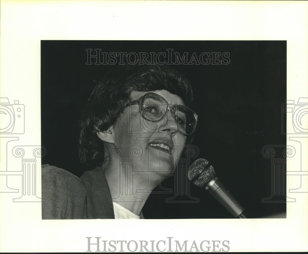 1985 Press Photo Judy Goldsmith President of the National Organization for Women - Historic Images