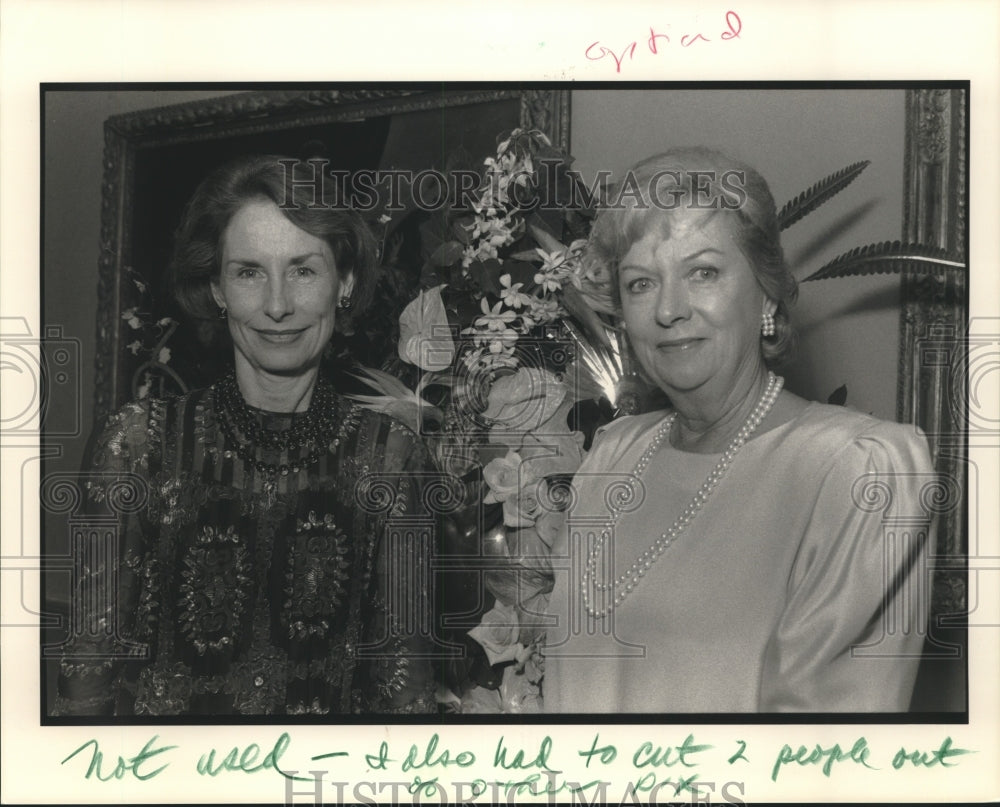 1991 Press Photo Pam Hayne &amp; Pam Harper at the Art in Bloom Event - nob29560 - Historic Images