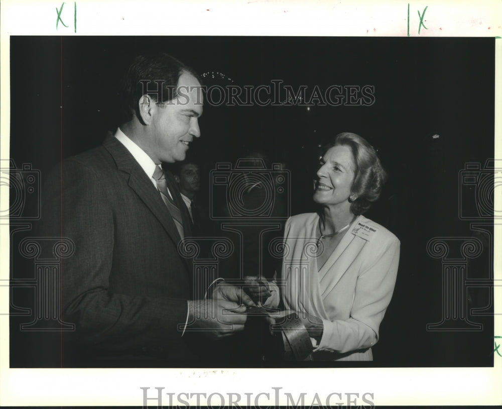 1989 Ronnie C. Harris and Irma Donnes at Miller Roast - Historic Images