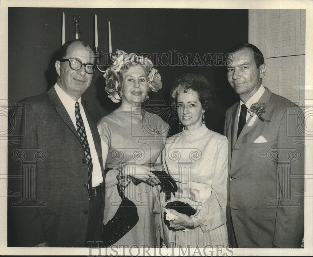 1969 Press Photo Mr. &amp; Mrs. M.C. Grunewali and Mr.&amp; Mrs. Richard Martin - Historic Images