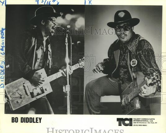 1986 Press Photo Bo Diddley, singer - nob29925- Historic Images