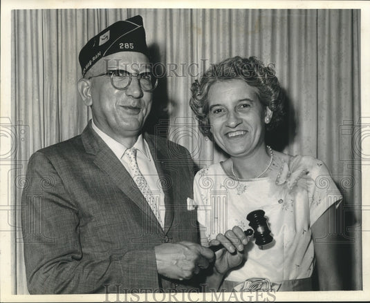 1963 Press Photo Mr. Ed and Mrs. Juanita Gibert of American Legion Post