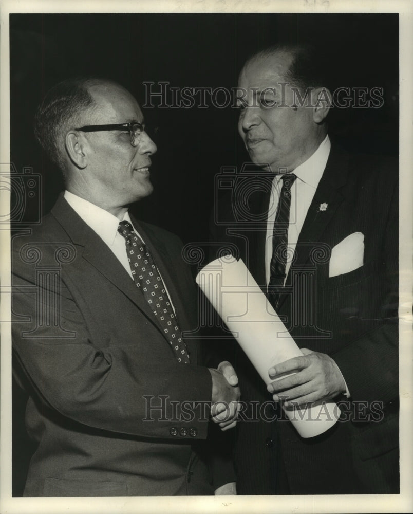 1961 Dr. Victor Herrera, honored at a testimonial banquet - Historic Images