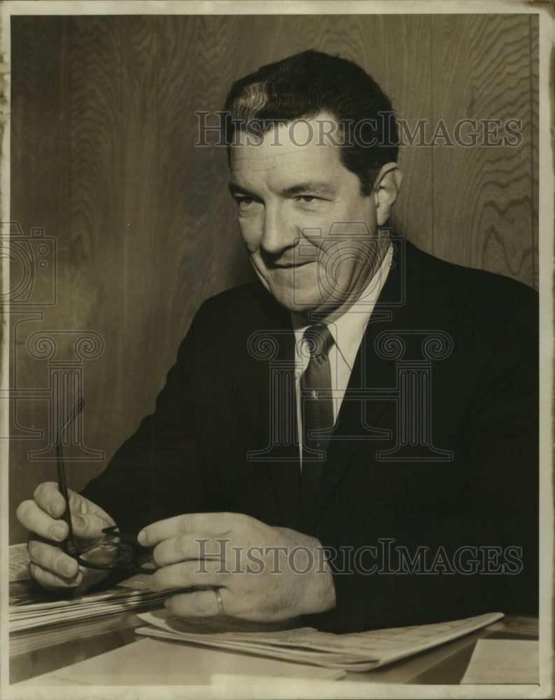 1968 Press Photo Victo Hess, New School President - nob30715 - Historic Images