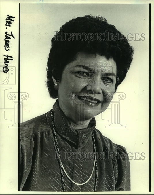 1984 Press Photo Mrs. James J. Hand III, pres. CPA Wives' Club of New Orleans - Historic Images