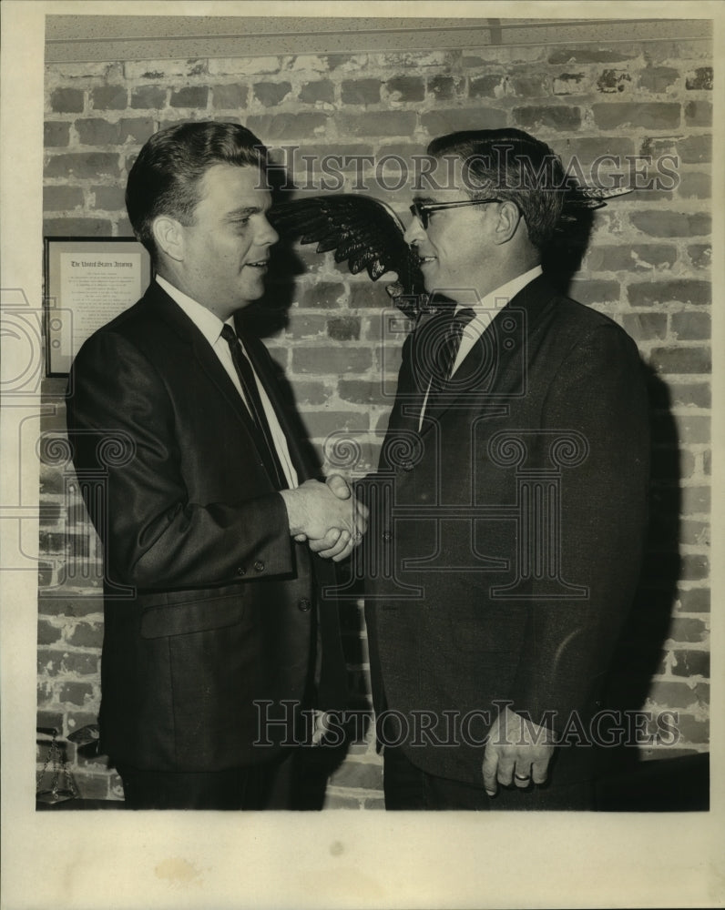 1967 New U.S. Attorneys Pat Hand, Louis LaCour at 500 St. Louis - Historic Images