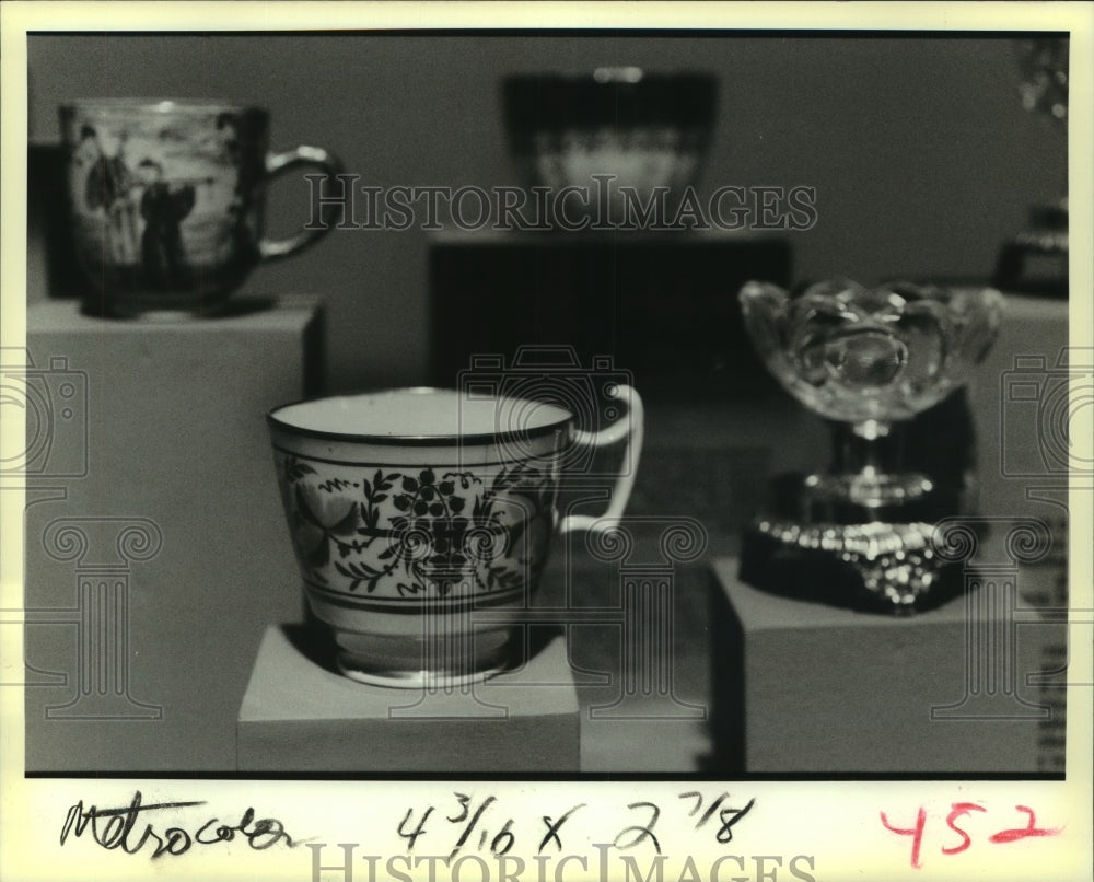 1988 Porcelain teacups, Grima at Historic New Orleans Collection - Historic Images