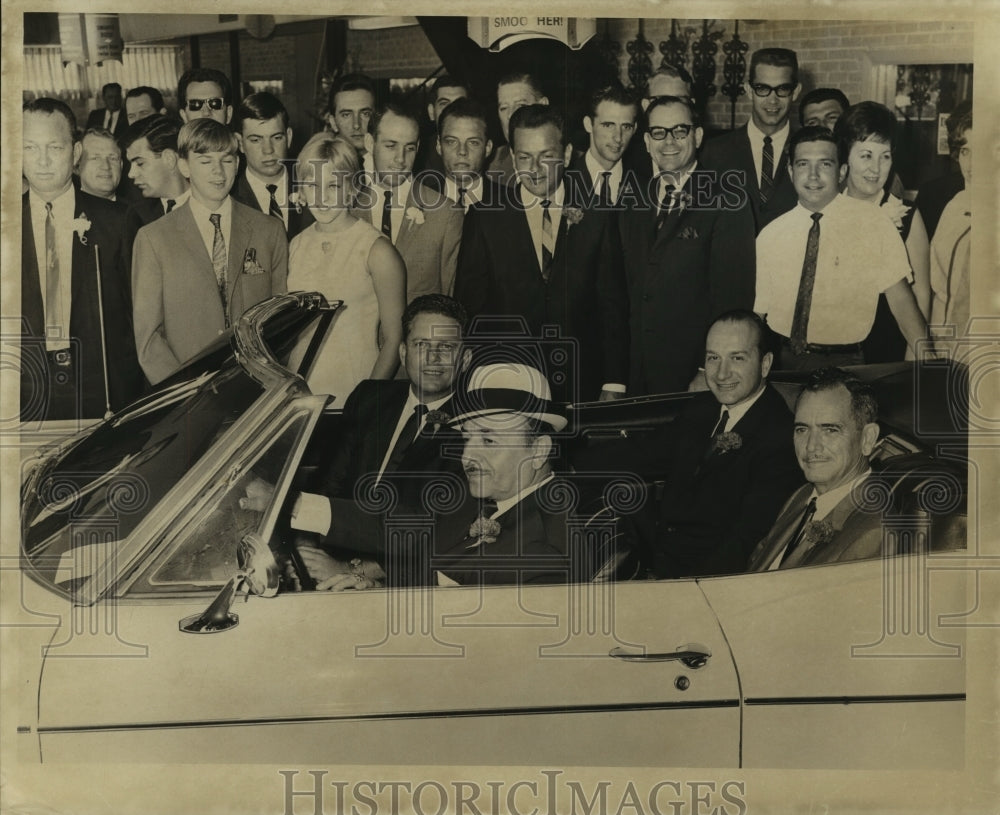 1965 Press Photo Mayor Schiro, Carl Herrin, Philip Ciaccio and Willard Robertson - Historic Images