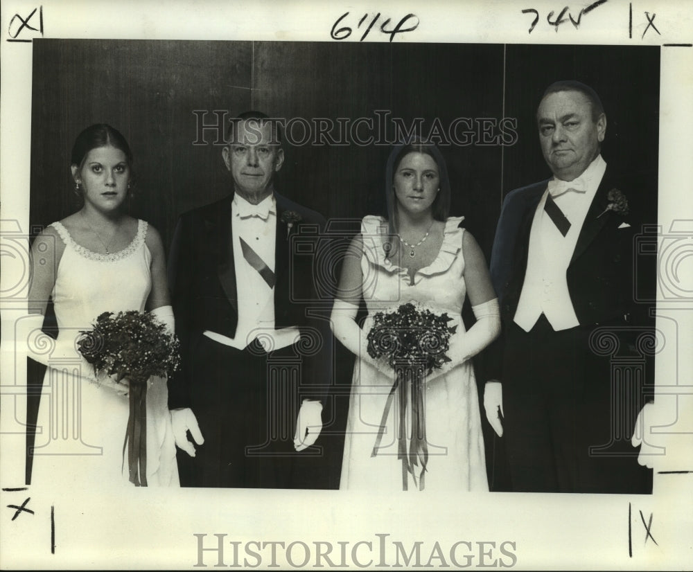 1976 Andre Hardin &amp; Mr. Hardin with Leslie Higgins &amp; Mr. Higgins - Historic Images