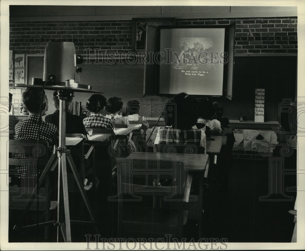 1954 Press Photo William Hart School, Third Grade Class - nob31488 - Historic Images