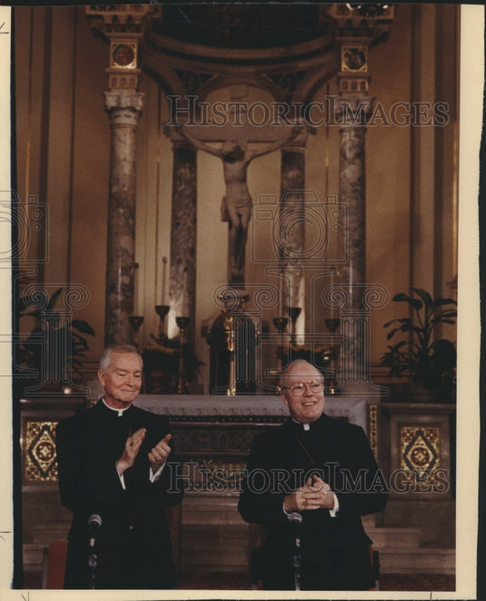 1989 Press Photo Archbishop Philip M. Hannan of New Orleans - nob31684 - Historic Images