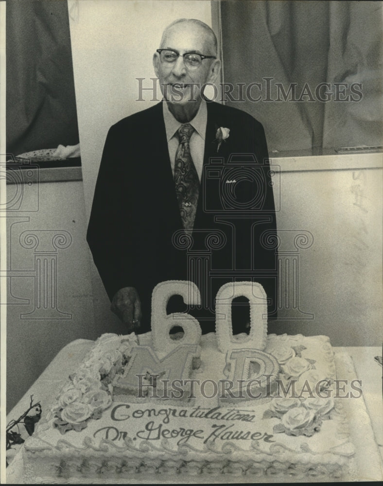 1977 Dr. George Henry Hauser celebrates 60 years of service - Historic Images