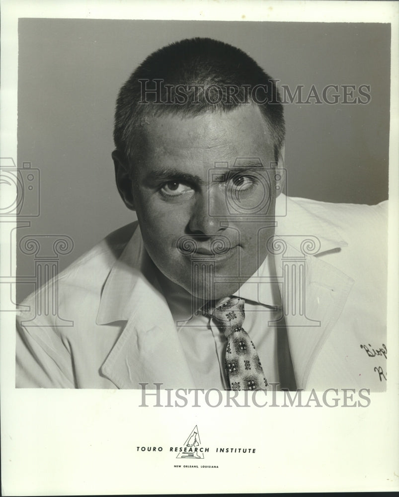 1966 Press Photo Dr. Hans J. Hansen of the Touro Research Institute, New Orleans-Historic Images