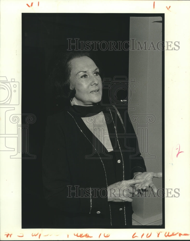 1989 Press Photo Mary Haygood at a Leukemia Society Benefit - Historic Images