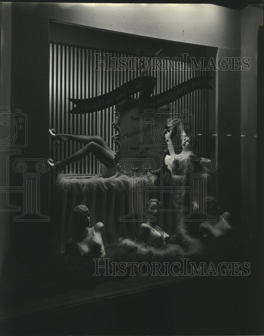 1981 Maiden form products display, Lord's Store Canal st. circa 1950-Historic Images