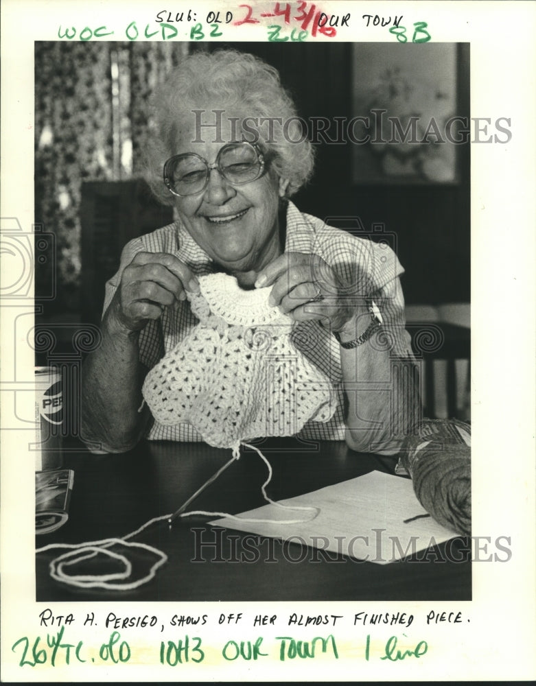 1984 Rita H. Persigo shows work at Harahan Senior Citizen center - Historic Images