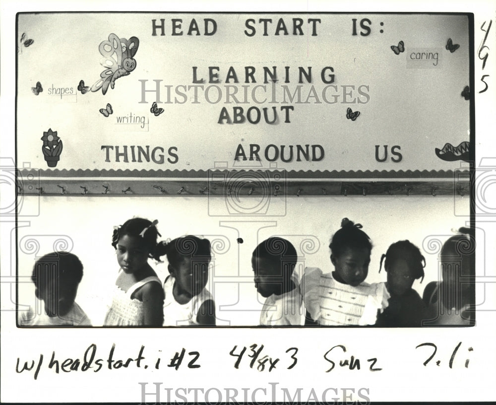 1981 Children during headstart program at St. Rose Primary School - Historic Images