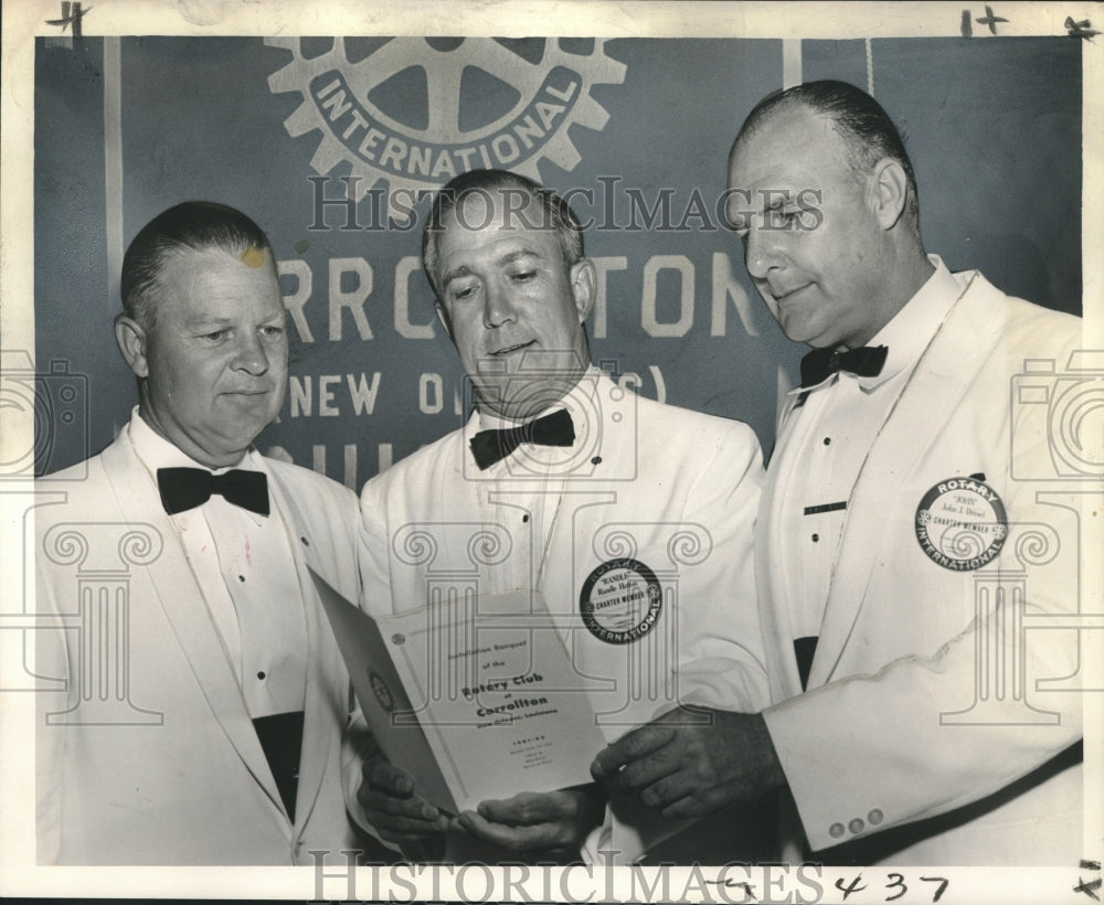 1961 New Orleans - Officers of Carrollton Rotary Club - Historic Images