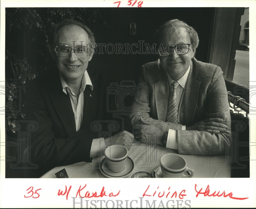 1986 Joe Hirschihorn and Al Kasha, movie score writers - Historic Images