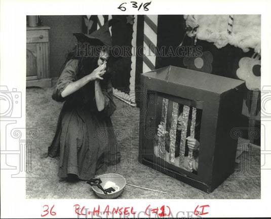 1985 Press Photo Actress Karen Butler & Acotr John Rauch in Hansel and Gretel - Historic Images