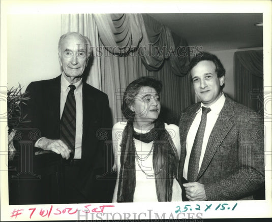 1993 Press Photo Socialites Peter Hansen, Liliana Schor & Larry Lehmann - Historic Images