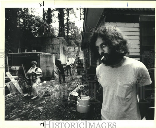 1991 Press Photo New Orleans - Hippies in a Drug Bust with Police in Vieux Carre - Historic Images
