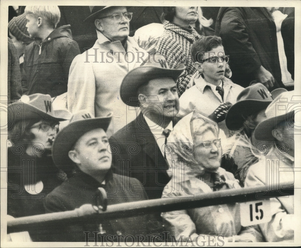 1968 Wyoming Governor Hathaway during the first half of the game. - Historic Images