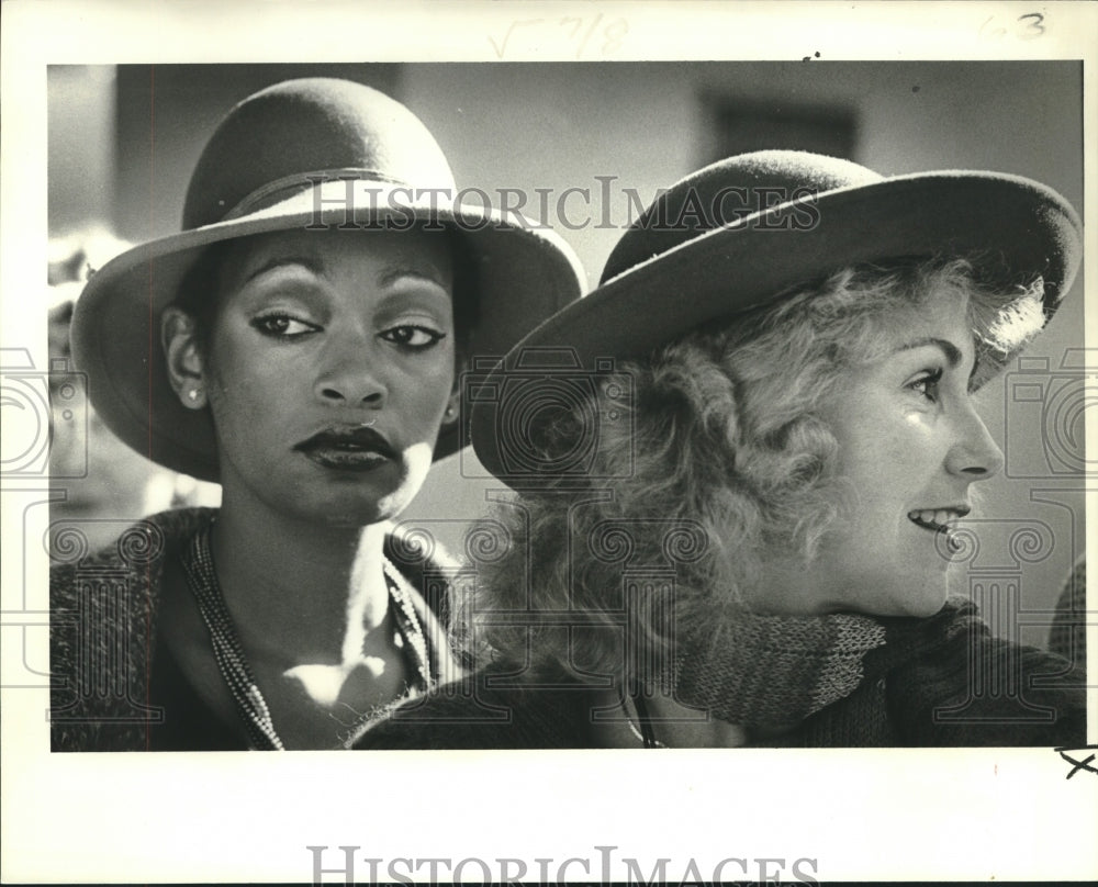 1978 Hats are favorite accessory as shown at French Market Corp. - Historic Images