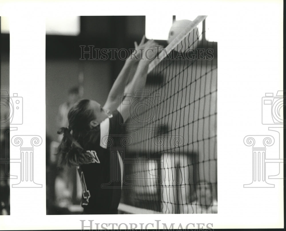 Press Photo Jaye-Lynn Swan, Hannan High School Volleyball Player - nob32797- Historic Images