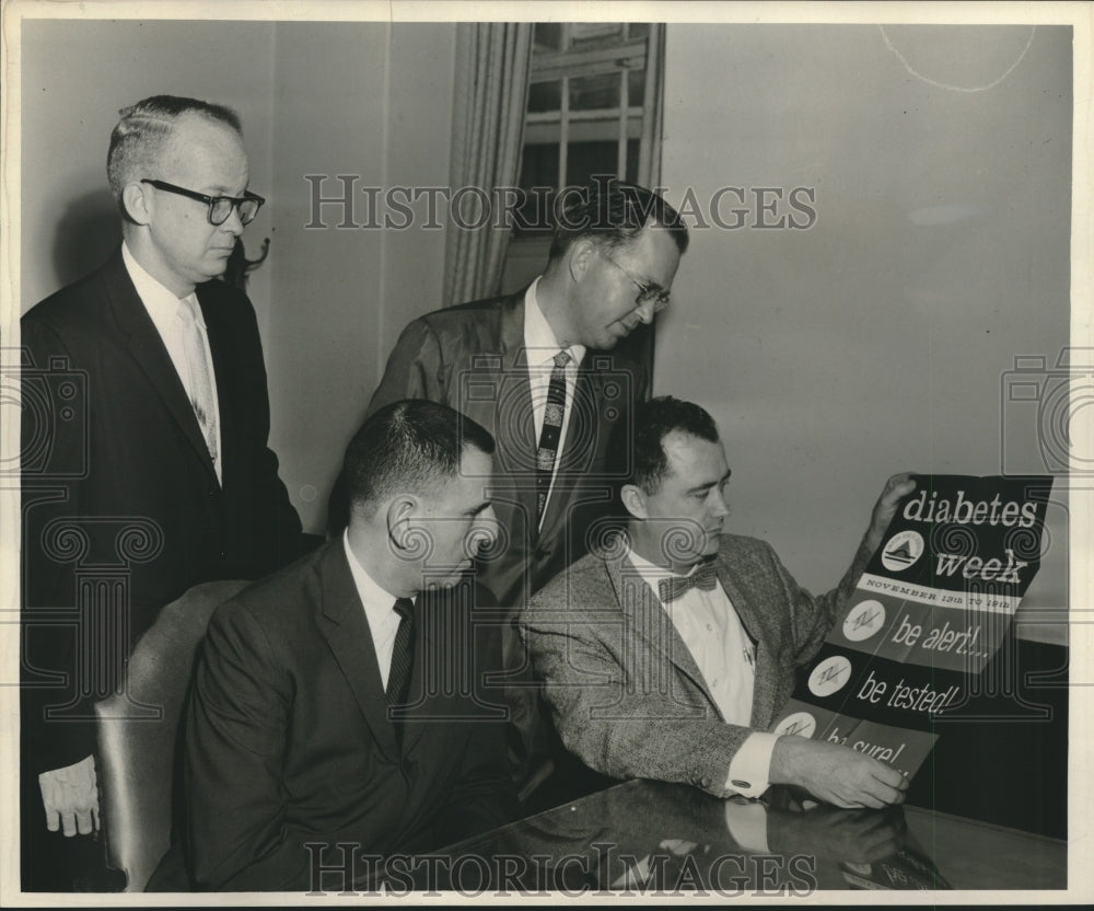 1960 Press Photo Diabetes Week at Tulane Medical School - nob33055 - Historic Images