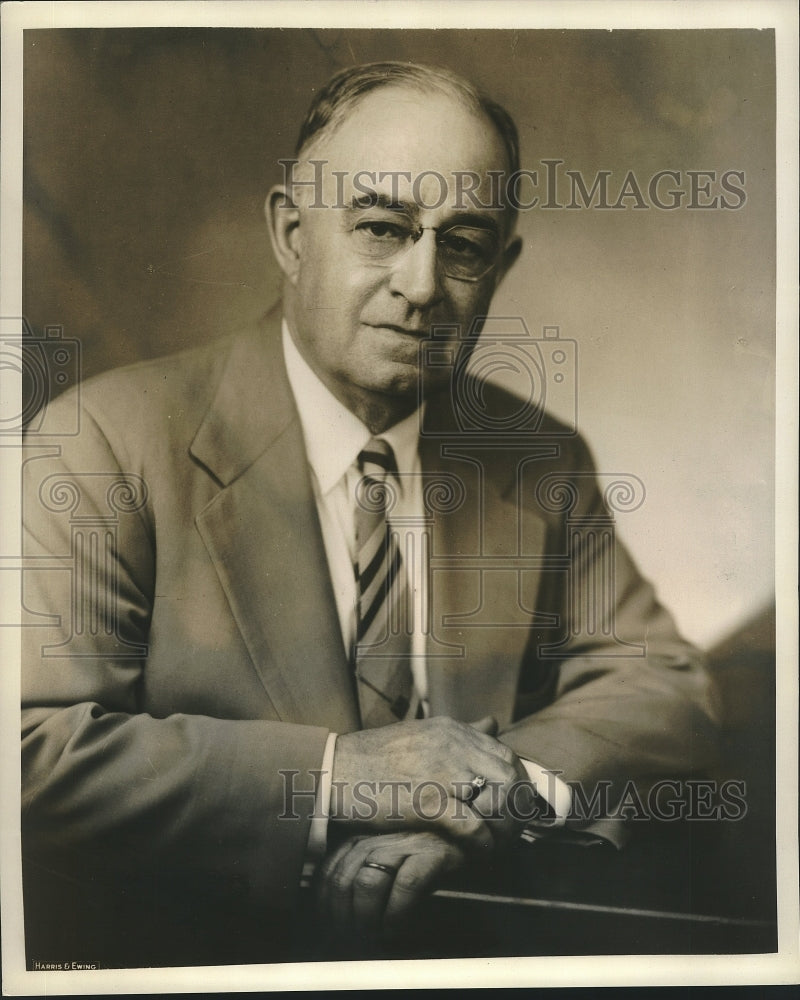 Press Photo Newspaper Correspondent William Helm wrote Truman&#39;s biography - Historic Images