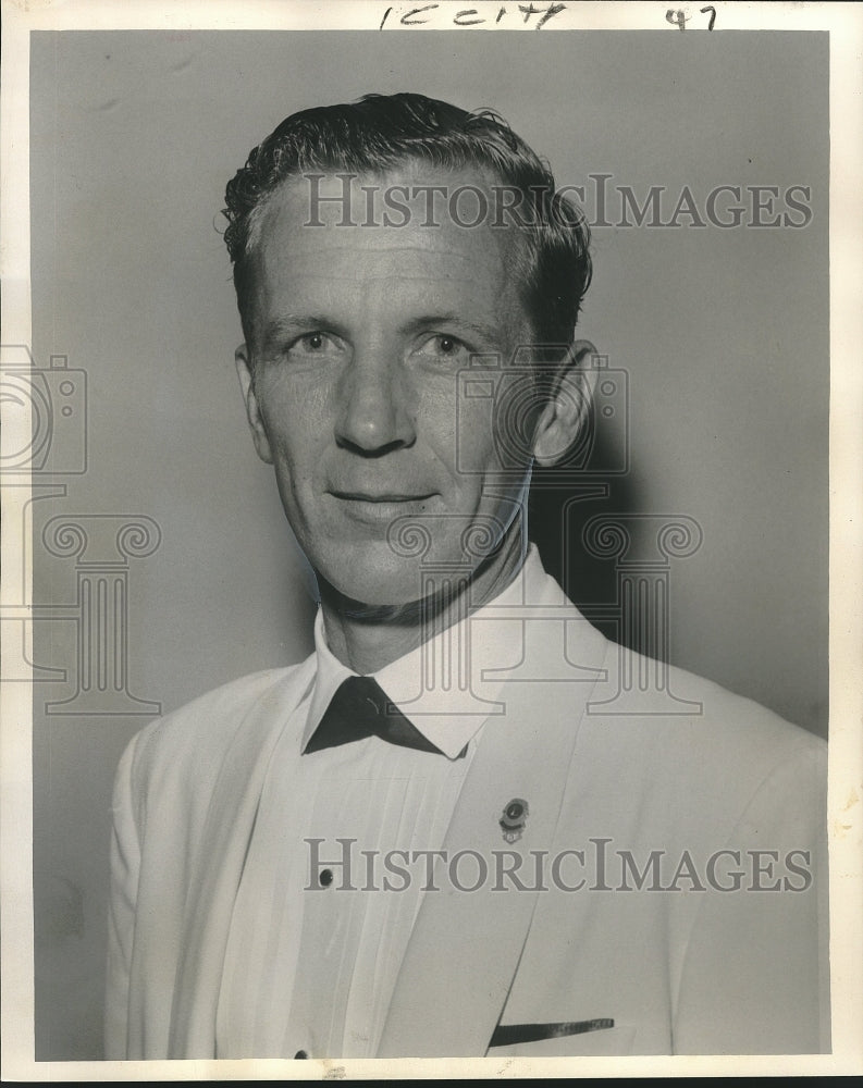 1961 Press Photo John Heard, new president of the Algiers Lions Club - nob33217 - Historic Images