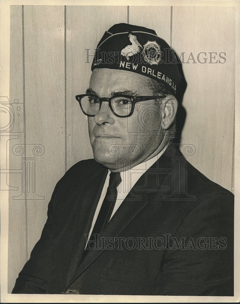 1967 Press Photo Edwin R. Hebert, Henry Thomas Ross Post #137, American Legion - Historic Images