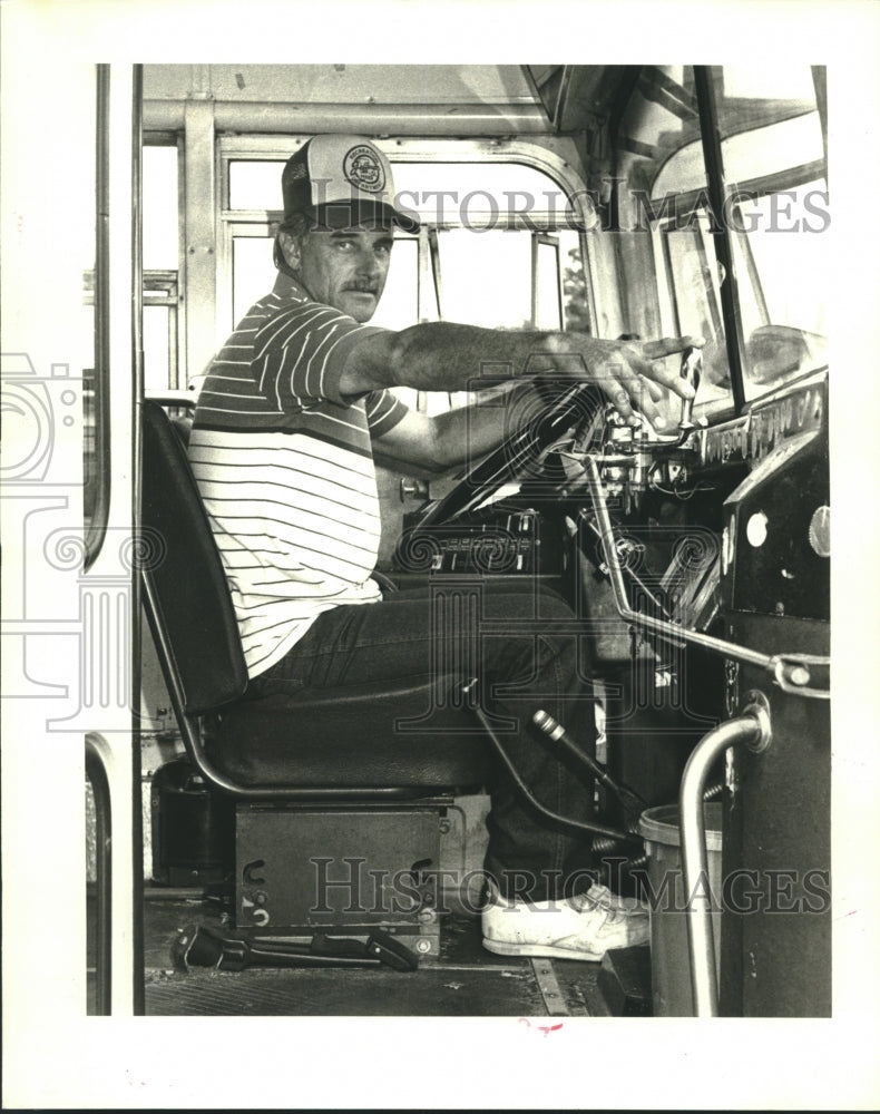 1986 Roland Hebert, Jefferson Parish School Bus Driver - Historic Images