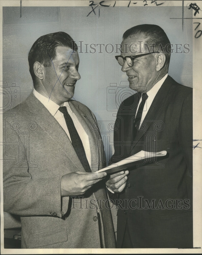 1966 W.P. Fronst of Du Pont&#39;s Pontchartrain Works with P.D. Hebert - Historic Images