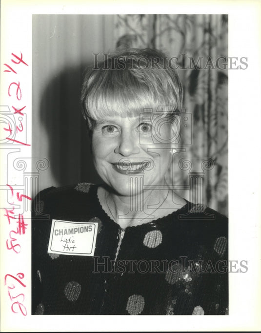 1993 Press Photo Breakfast of Champions Party - Lydia Hirt - nob33328 - Historic Images
