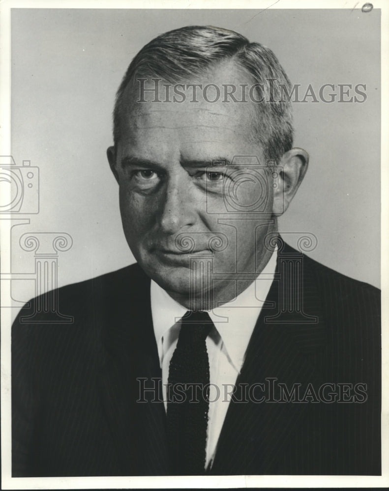 1967 Press Photo Fred W. Heckel, vice-president for advertising- United Airlines-Historic Images