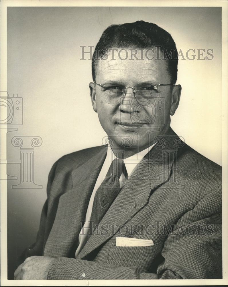 Press Photo F.H. Hemphill, Freight Traffic Manager of Santa Fe Railway - Historic Images