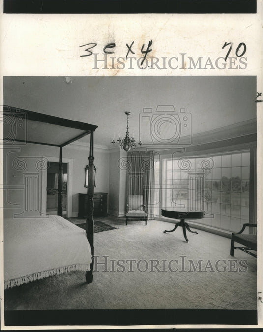 1963 Press Photo "VIP" bedroom at New Governor's Mansion in Baton Rouge - Historic Images