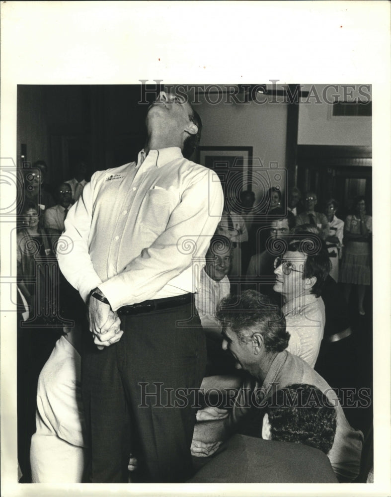 1988 Press Photo Jay Hebert, executive director Mandeville Chamber of Commerce - Historic Images