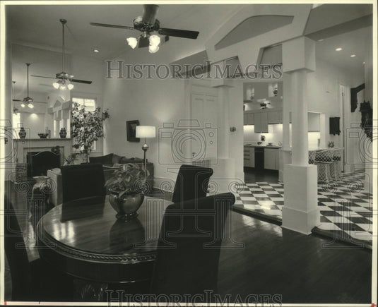1955 Press Photo Kathy Hebert's home interior, 3540 Carondelet - nob33762 - Historic Images