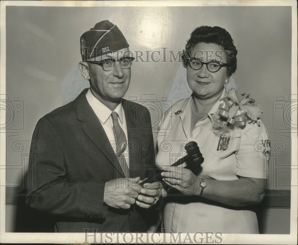 1961 Press Photo New commander John Hauck of Veterans of Foreign Wars - Historic Images