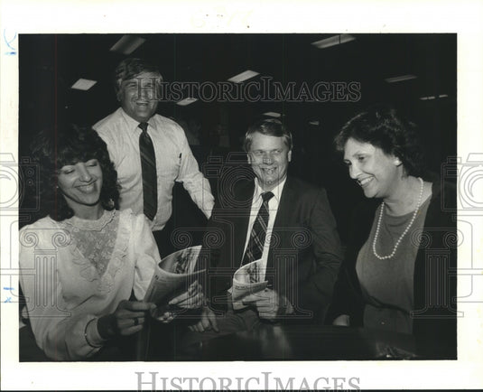 1985 Press Photo Racetrack Jefferson Bar Association members - nob33963 - Historic Images