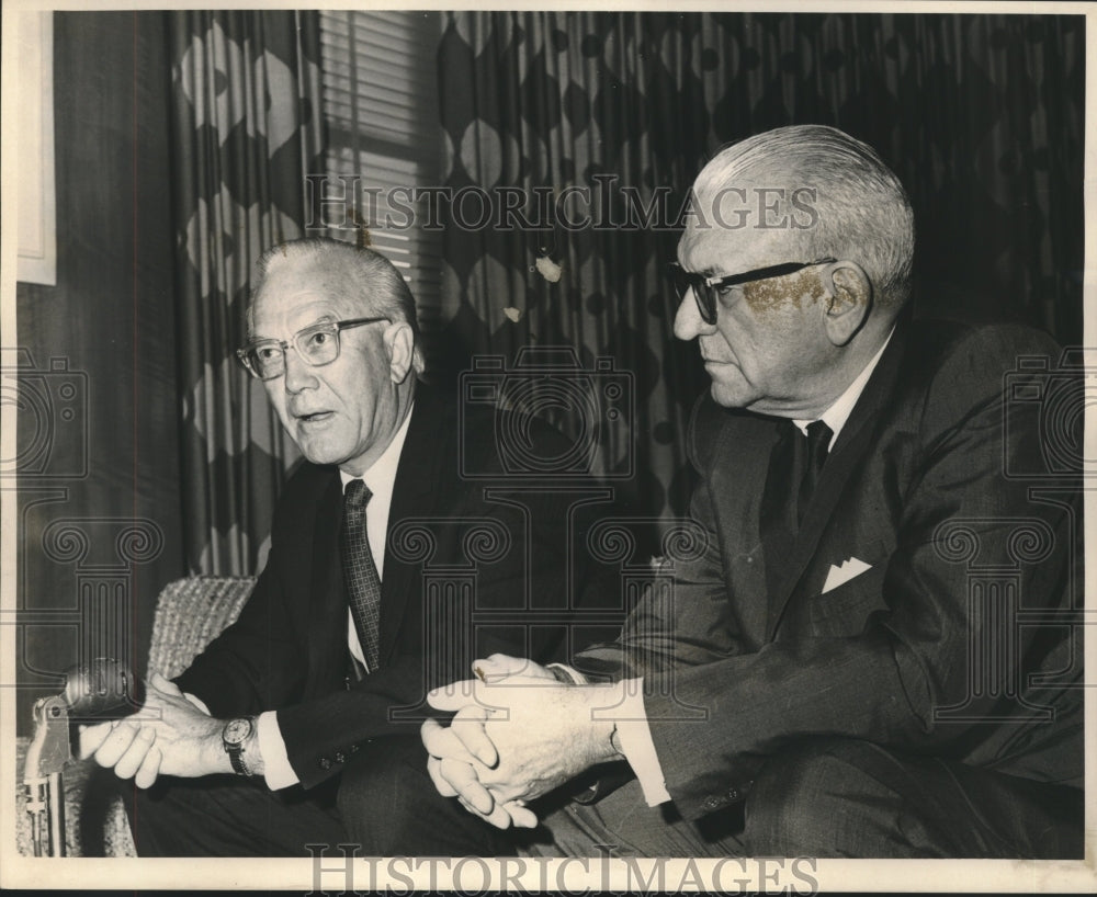 1965 Congressmen F Edward Hebert &amp; L Mendel Rivers- Roosevelt Hotel-Historic Images